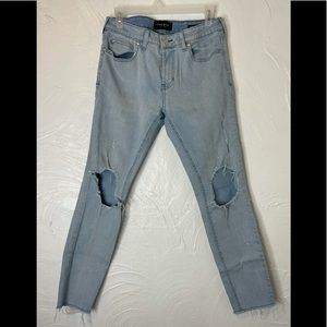 Pacsun Men’s Skinniest Light Wash Jeans 30x26